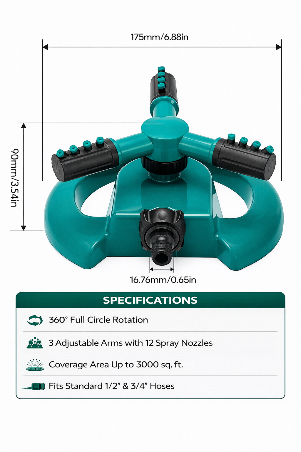 HydroSpin 360 Sprinkler